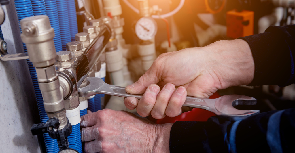 a man doing boiler repairs in Bournemouth